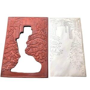 Lindys Stamp Gang Tree Frame Unmounted Rubber Stamp Woodland Forest Design